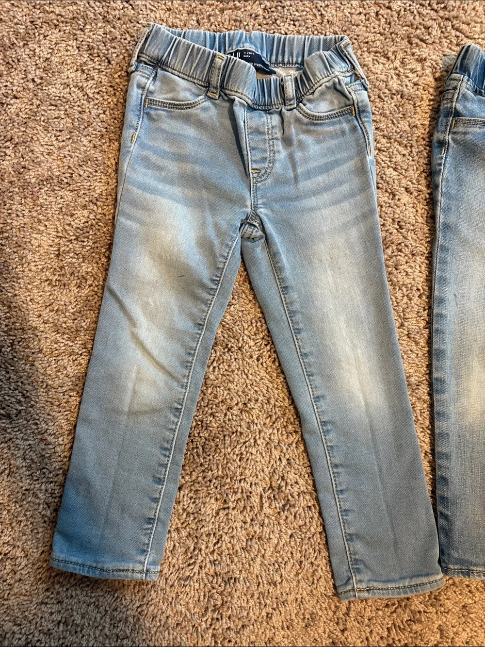 GAP Kids Light Blue Denim Jeans Pair - Elastic Waist Skinny Jeans